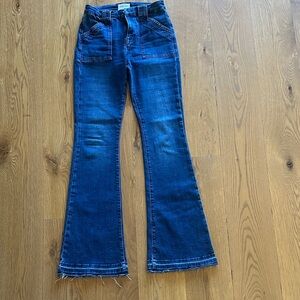 Frame Denim Dark Blue Flare Jeans size 28 
EXCELLENT NEW CONDITION